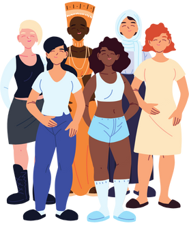 6 women from different origins